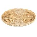 Round Wicker Basket / Plate Holder (12"x1")